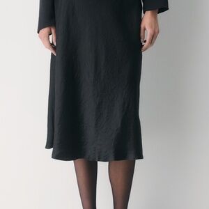 Babaton Slip Satin Midi Skirt